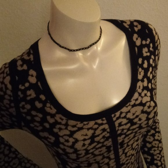 Victoria Secret Animal Print Sweater Dress - Picture 5 of 14